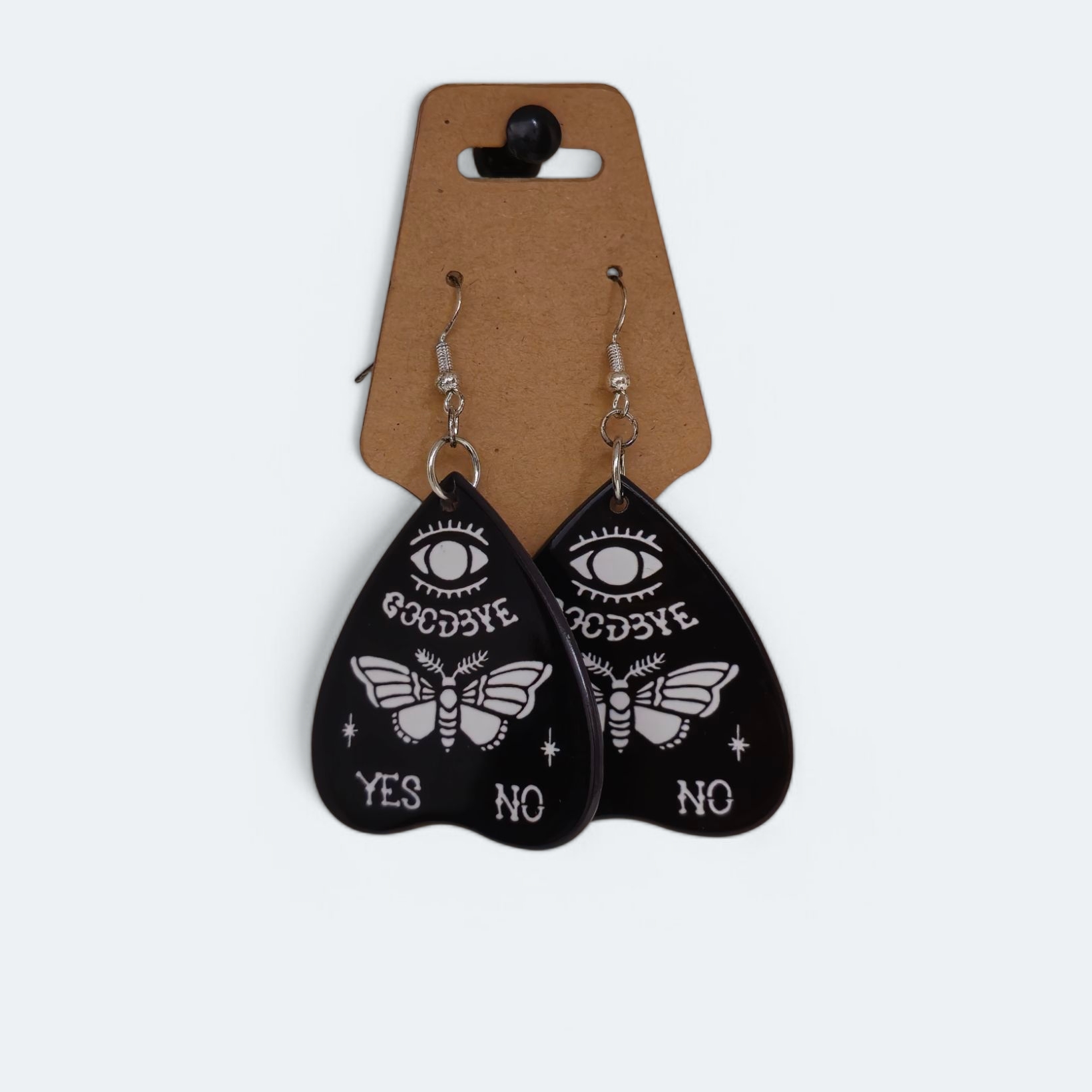 Variation #245 of Large Moth Planchette Earrings