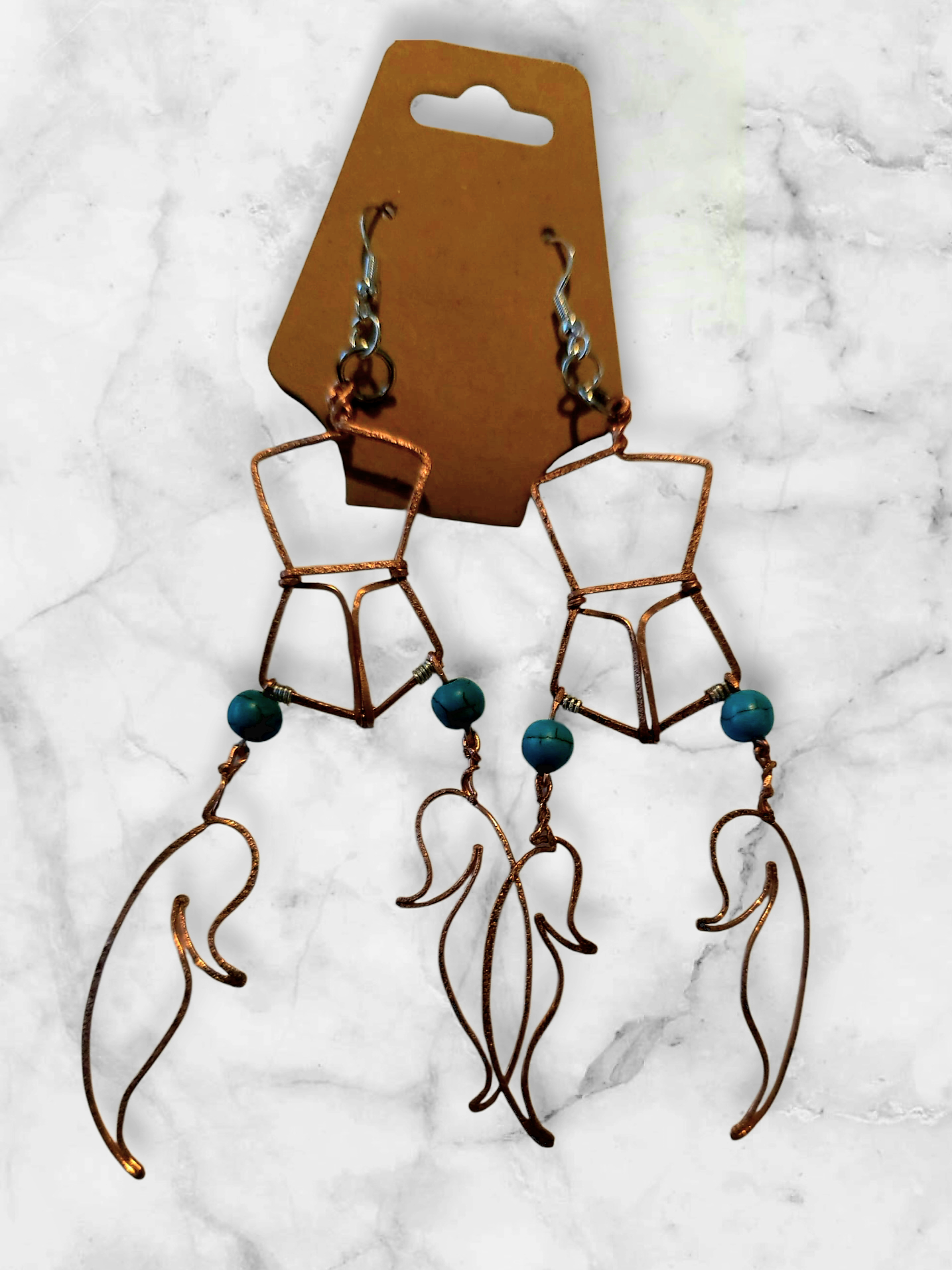 Haida Copper Shield - Earrings